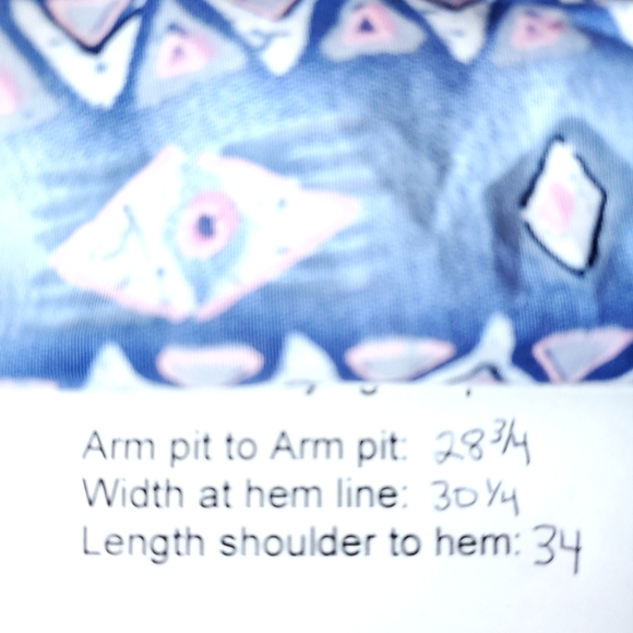 Susan Graver Studio NWT 3X V-neck button down Tunic side slits long sleeves - Picture 9 of 11